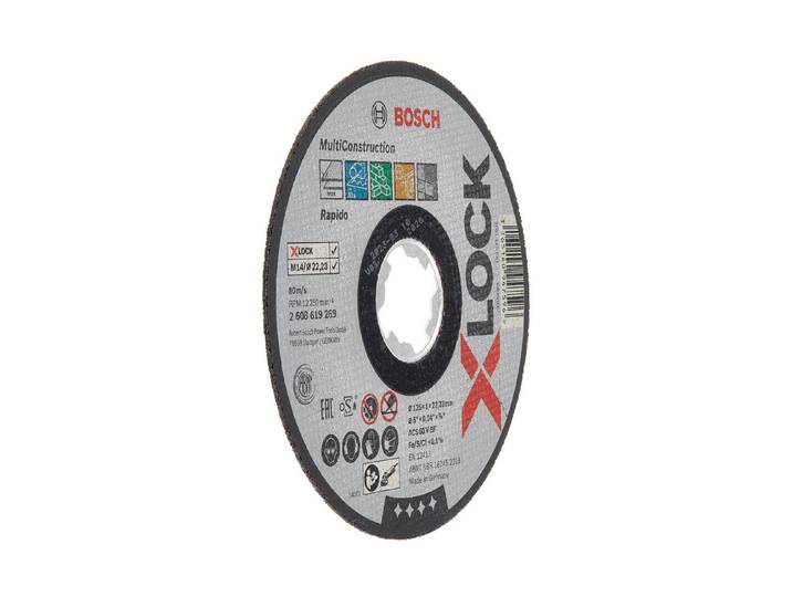 Bosch X-Lock Trennscheibe Multi Construction ⌀ 125 mm x 1