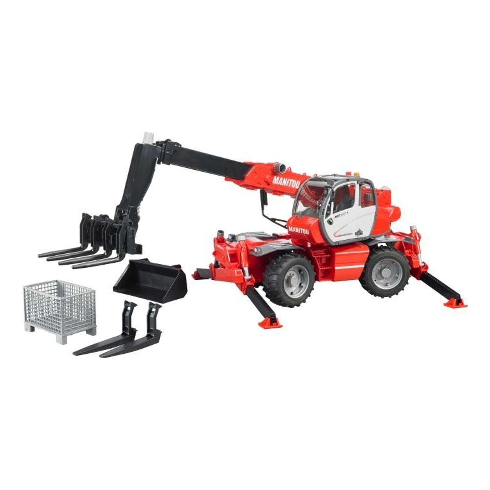 Bruder Bruder 02129 Manitou Teleskoplader MRT 2150 mit Zubehör