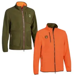 Percussion Finnland Wendefleecejacke Herren (Khaki/Orange), XL