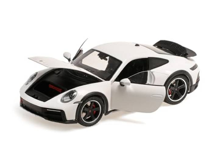 Minichamps 110062070 Porsch. 911 Dakar White 2022 with Openings - maßstab 1/18 - Modellauto