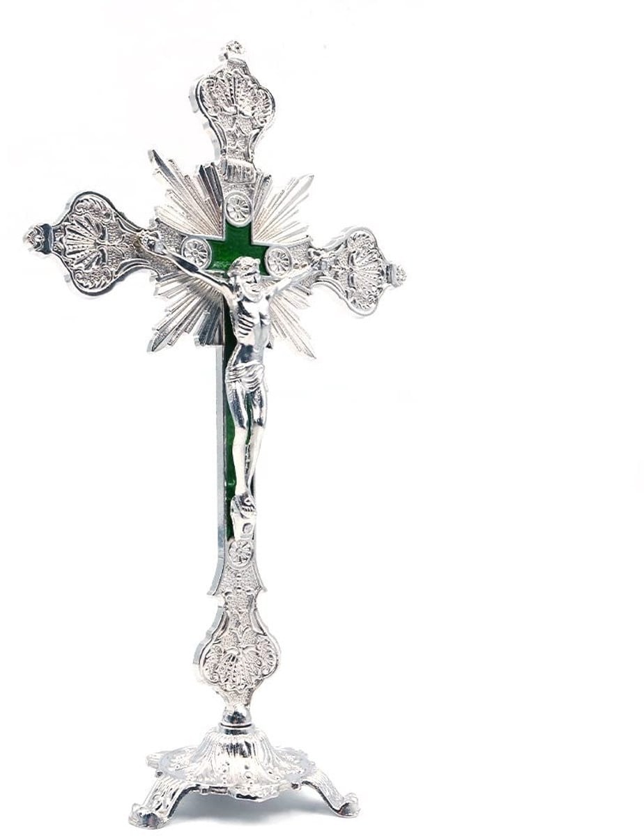 Dailygoods - Jezus Christus Standbeeld op Kruis voor Woondecoratie
