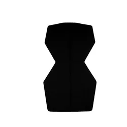 Magis Chair One Sitz- und Rückenkissen, schwarz