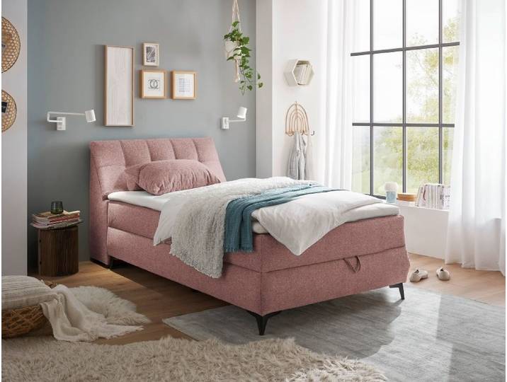 ED EXCITING DESIGN Boxbett Atlantis – Stilvoller Schlafkomfort mit praktischem Bettkasten (Bett inklusive Topper), Bettkasten und Topper inklusive – für extra Komfort