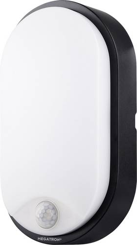 Megatron Bulka MT69041 LED-Außenwandleuchte mit Bewegungsmelder 10W Schwarz