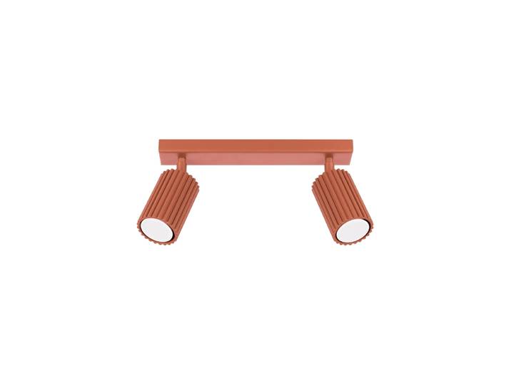 Design Deckenlampe „Karbon“ 2-flammig Ockerrot Sollux Lighting