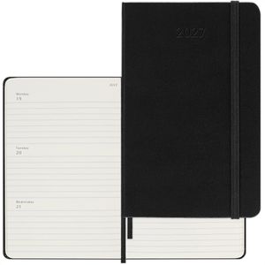 Moleskine Taschenkalender 927970, Pocket, Jahr 2027, 1 Woche auf 2 Seiten, Hardcover, englisch, A6