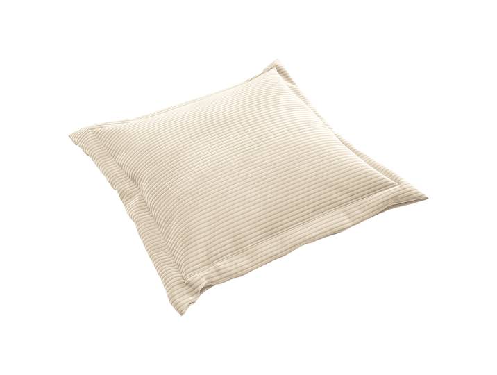 Coussin flottant Beige 75 x 75 x 10cm Velours côtelé Catia
