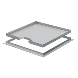 OBO 7406550 Rahmenkassette für Schnurauslass 282x282x15 Edelstahl, rostfrei A2 1.4301 RKS 2V2 15