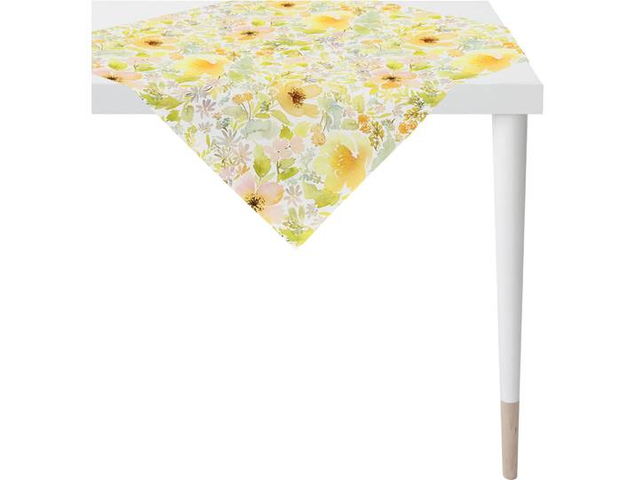 Mitteldecke APELT 6511 SUMMERTIME, Sommerdeko, Sommer , gelb, B:88cm L:88cm, Baumwolle, Polyester, Tischdecken, Mitteldecke, Digitaldruck