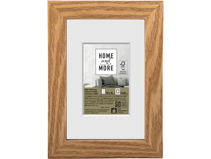Home and More Bilderrahmen 10 x 15 cm Natur MDF