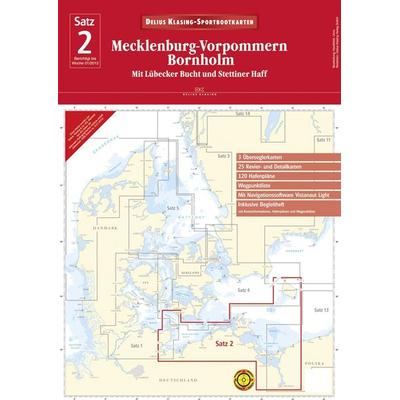 Delius Klasing-Sportbootkarten Mecklenburg-Vorpommern, Bornholm, m. CD-ROM, Planokarte, Karte von , Delius Klasing, 978-3-7688-3402-5