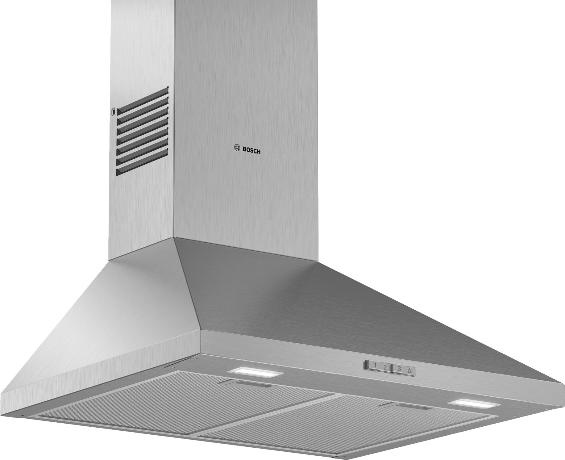 Bosch DWP64BC50 Dunstabzugshaube Wandesse 60 cm Edelstahl Metallfettfilter