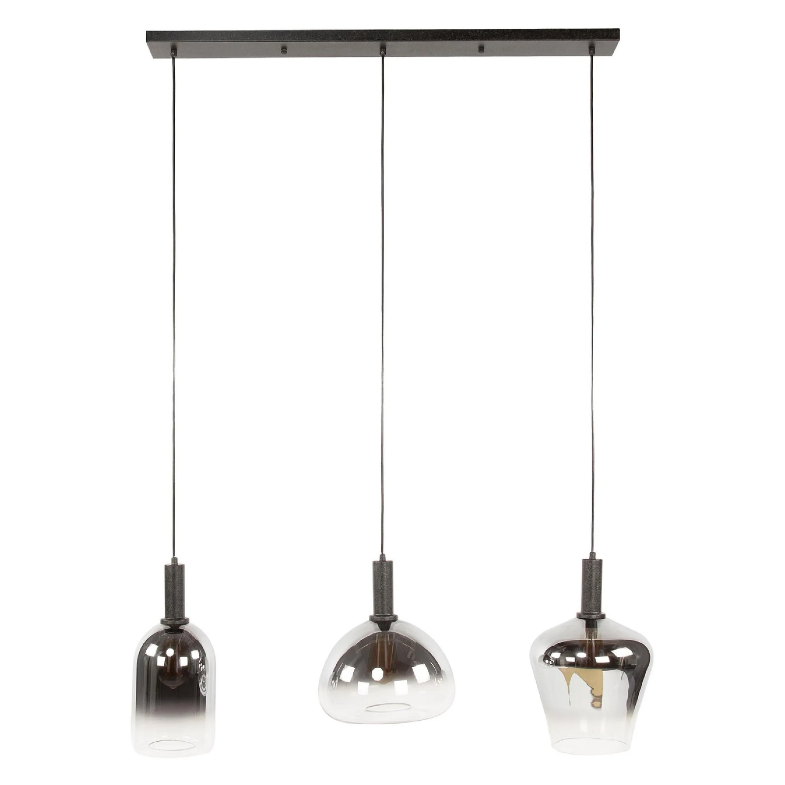 Nest of Nora Hanglamp 3-lichts met E27 fittingen - Zwart