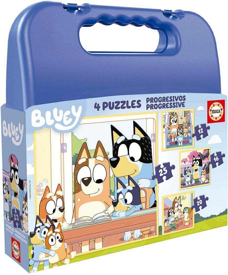 Educa Borrás Puzzle Maleta Progresivos Bluey Educa Borras.