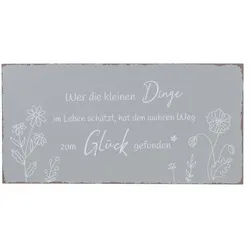 Deko Schild Sanela grau