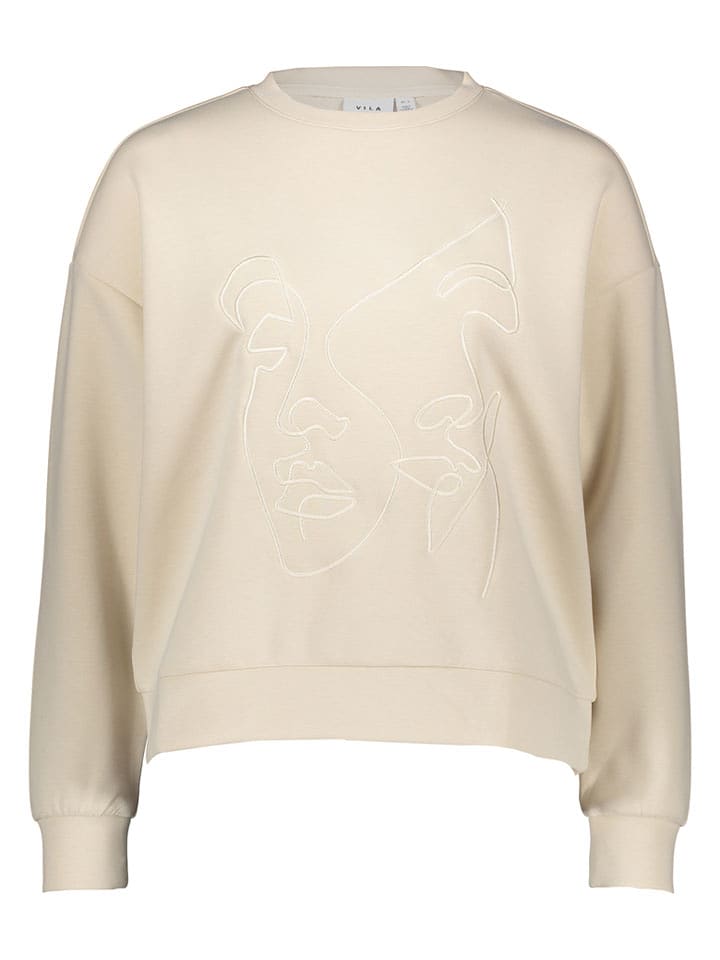 Vila Sweatshirt in Creme - XL