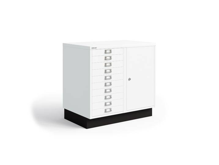 Metal Cabinet Bisley Kombischrank White, 0 Folder high, New
