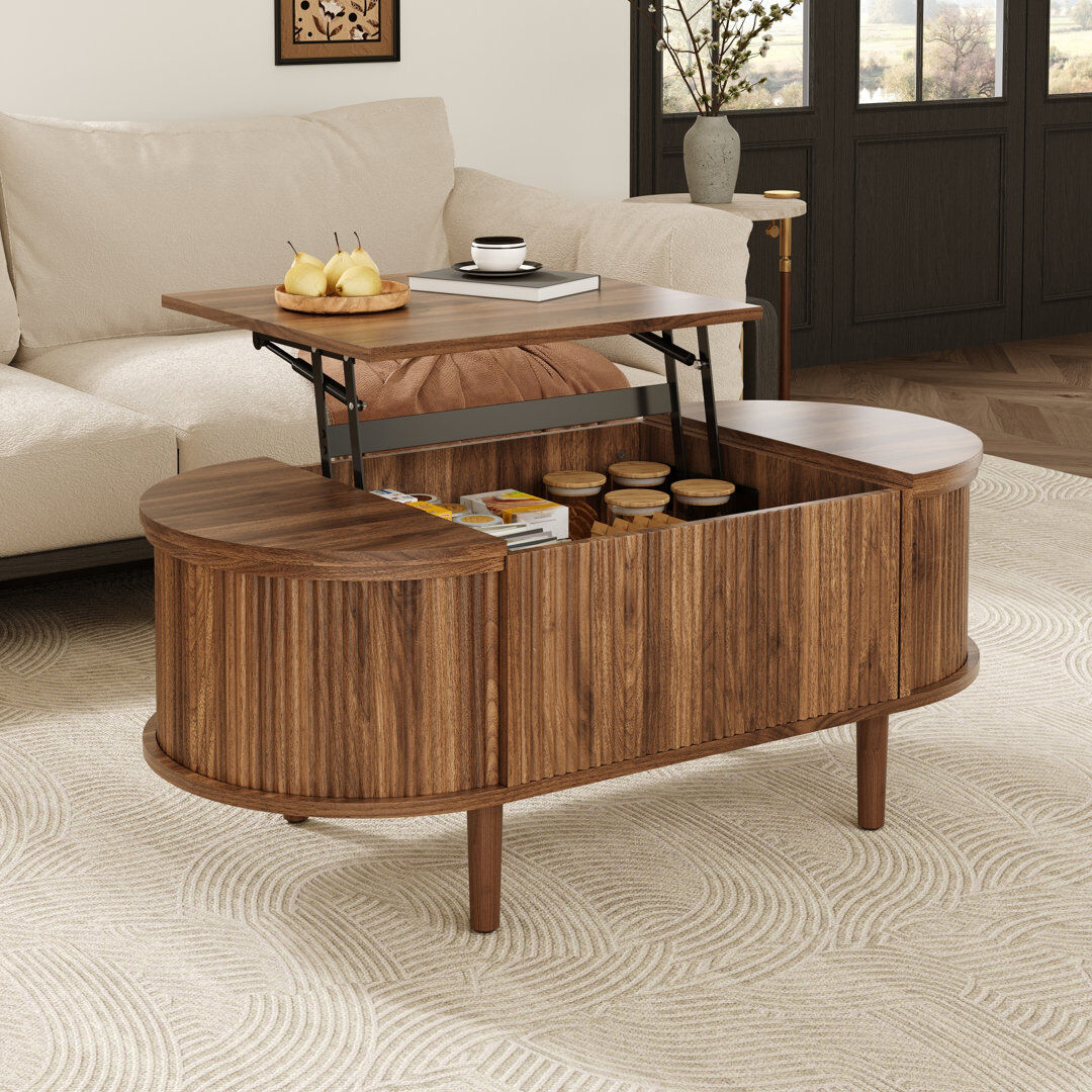 George Oliver Coffee Table Walnut 53.5cm H X 100cm W X 48cm D