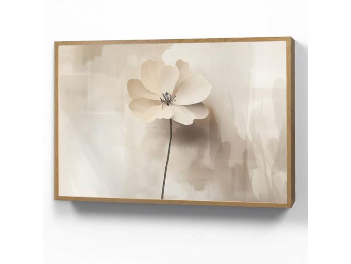 OnlyWow Wandleuchte MIT Akku Blume - Beige - Farbe - Schatten 100x70 cm, Rechteckig, LED integrated, 100x70x8 cm, Lampen & Leuchten, Innenbeleuchtung, Wandleuchten