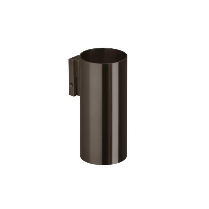 Herzbach Design iX PVD Zahnputzbecher 21.812000.1.40 Black Steel, Wandmontage