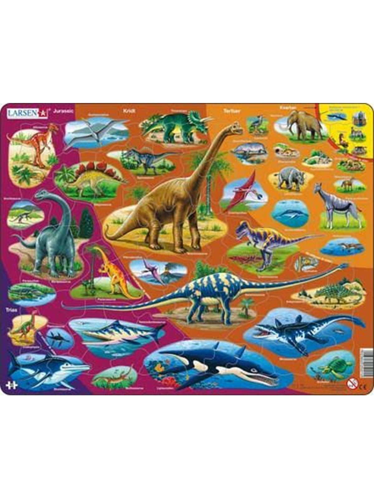 Larsen Puzzles Puzzle Natural History - 85 pieces Maxi (36.5x28.5 cm) 2D Puzzles