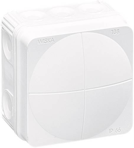 Wiska 10060622 Abzweigkasten (L x B x H) 76 x 76 x 51mm Weiß IP66