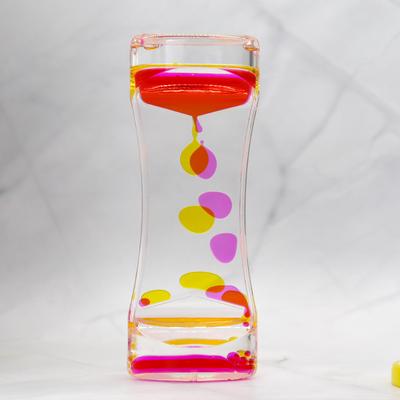 Combo Retail Shop Colorful Hourglass Liquid Bubbler, Motion Timer Fidget Toy For Anxiety Relief, Autism Sensory Kids Activity a