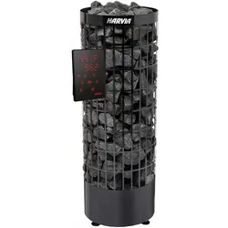 Saunaofen Harvia Cilindro XW WiFi Schwarz 6.8 kW | mit separatem Xenio WIFI Bedienteil | PC70MXW