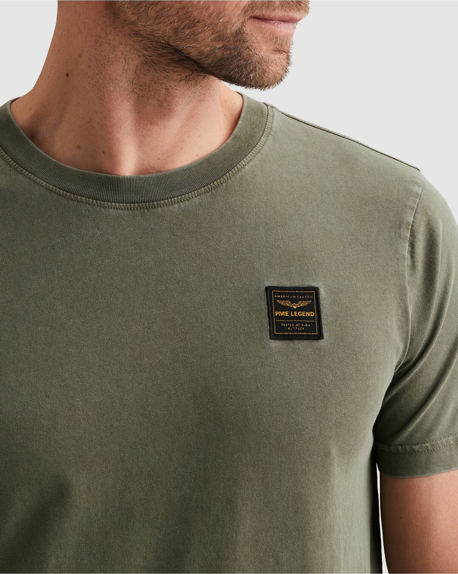 T-Shirt PME LEGEND, Herren, Gr. 5XL, ivy grün, Jersey, Obermaterial: 100% Baumwolle, normal normal, Rundhals, Shirts T-Shirt, Garment dye - Färbung
