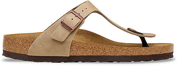 BIRKENSTOCK Damen Pantoletten Gizeh Oiled Leather Medium/Narrow braun   38 W