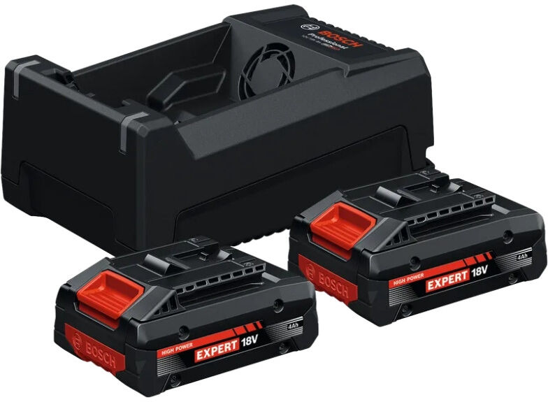 BOSCH EXPERT 2 batteries 18V 4 Ah et chargeur - 1600A0373J