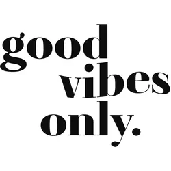 Bild GOOD VIBES ONLY (BH 50x50 cm) - bunt - BH 50x50 cm