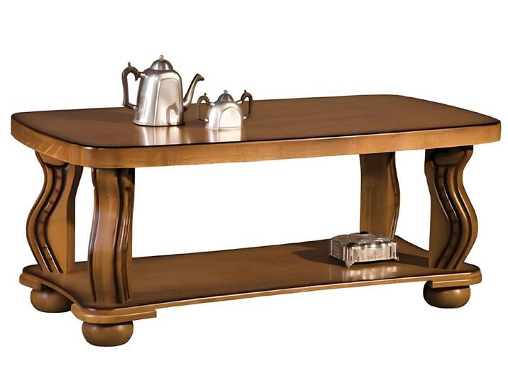 JVmoebel Couchtisch Echt Holz Beistelltisch im klassischen Design für das Wohnzimmer, Made in Europa