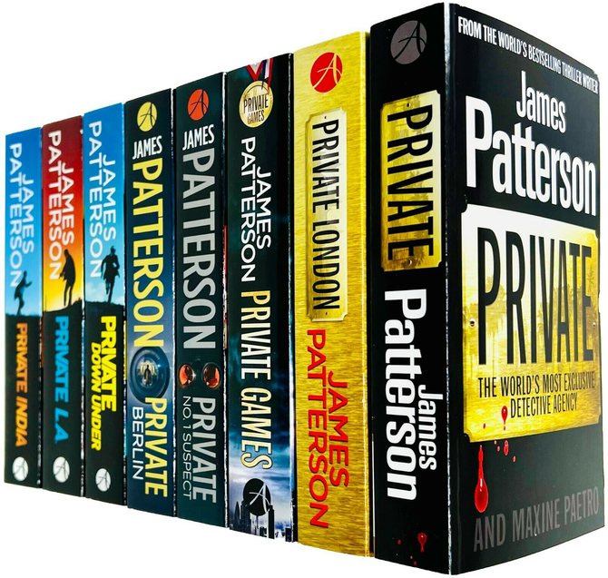 Arrow James Patterson Private Series Books 1-8 Collection Set - 8 Paperback Thrillers - Jack Morgan Crime Series - Adult Fiction Gift