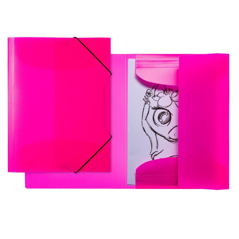 HERMA Sammelmappe Neon DIN A4 neon-pink 19657