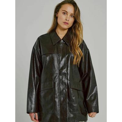 Outdoorjacke NORR "NORR Jacket Eduna", Damen, Gr. 38, schwarz (schwarz burgundy), Obermaterial: 100% Polyacryl, Jacken Outdoorjacke
