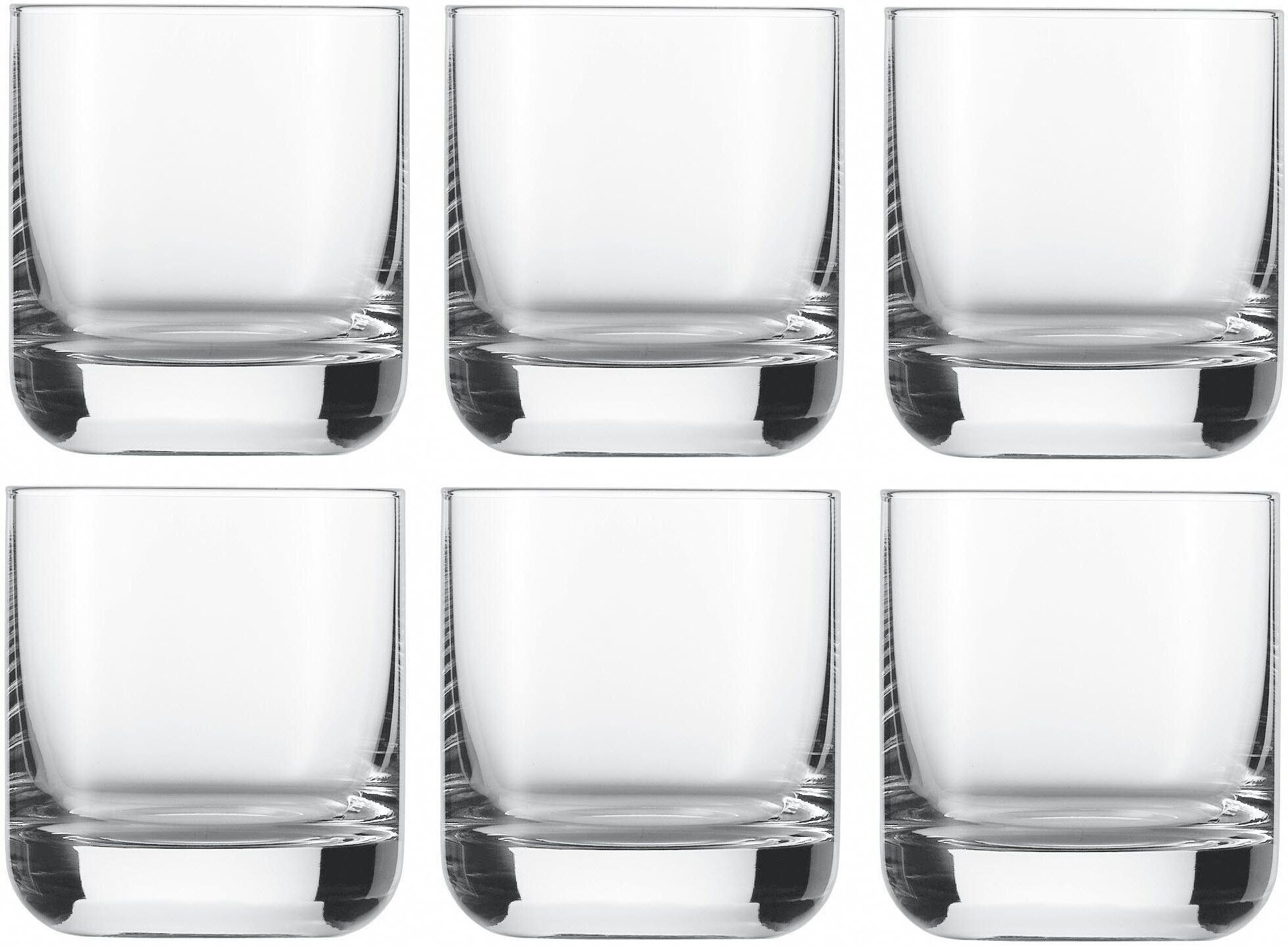 Whiskyglas SCHOTT-ZWIESEL "Convention 3 dl, 6 Stück, Transparent", transparent, H:8,9cm Ø:8cm, Kristallglas, Trinkgefässe, Whiskyglas, 6 teilig transparent Ø 8cm x 8,9cm, 300ml, 6 Stk.