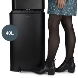 Les Collectors Tret-Mülleimer 30L N°705, Schwarz