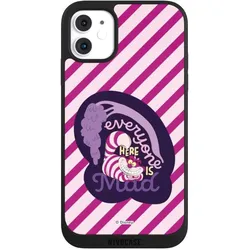 Nivocase Handyhülle für Apple iPhone 11 Hülle NIVOpure Case Schwarz Alice im Wunderland Disney Grinsekatze (Apple iPhone 11), Smartphone Hülle, Schwarz