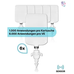 Cosmos Sensor Desinfektionsmittel 6.000 Anwendungen, 6 x 1 Liter, inkl. Pumpe, RKI- VAH- ÖGHMP- gelistet