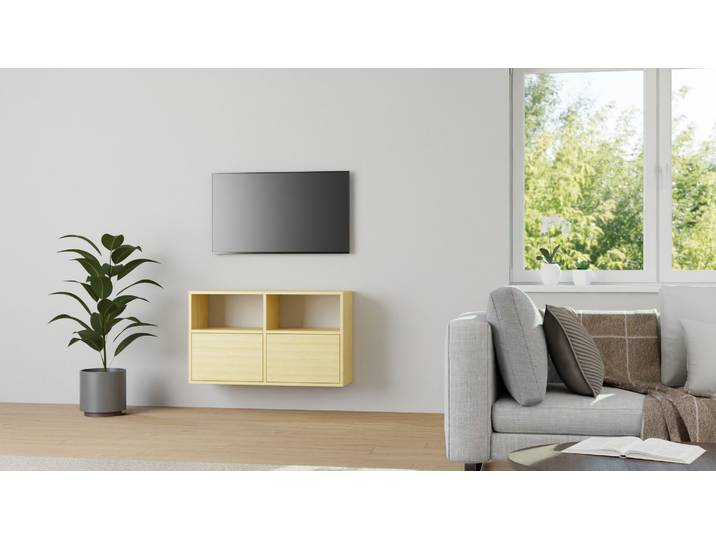 Concevez le meuble idéal pour votre télévision Pin Naturel huilé