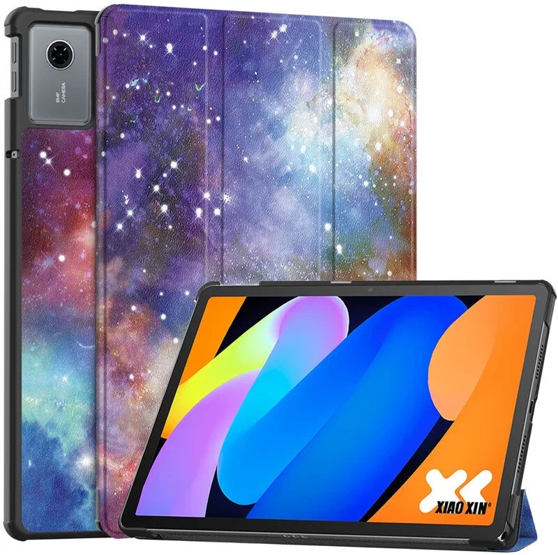 EIDERWOOD Lenovo Idea Tab 11" Kunstlæder Tablet Cover m. Motiv - Galakse