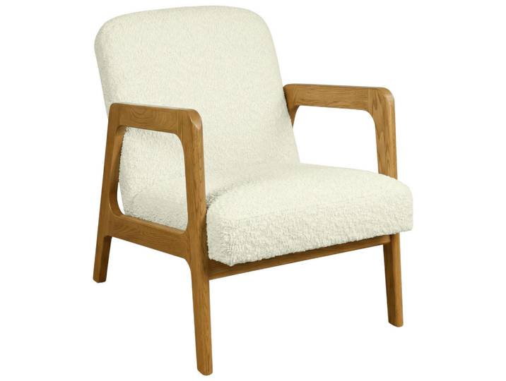 Novel Sessel, Creme, Holz, Esche, massiv, 59x76x81 cm, Wohnzimmer, Sessel, Sonstige Sessel