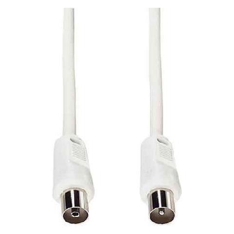 E+P HFT 2. Anschluss 1: coax plug, Anschluss 2: coax jack. Kabellänge: 2,5 m, Produktfarbe: Weiss, Im (90 dB, Antennenkabel) (HFT 2)