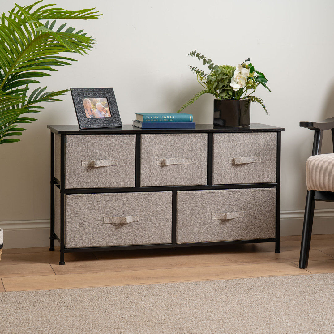 Rebrilliant Accent Cabinet Black 100cm H X 55cm W X 30cm D