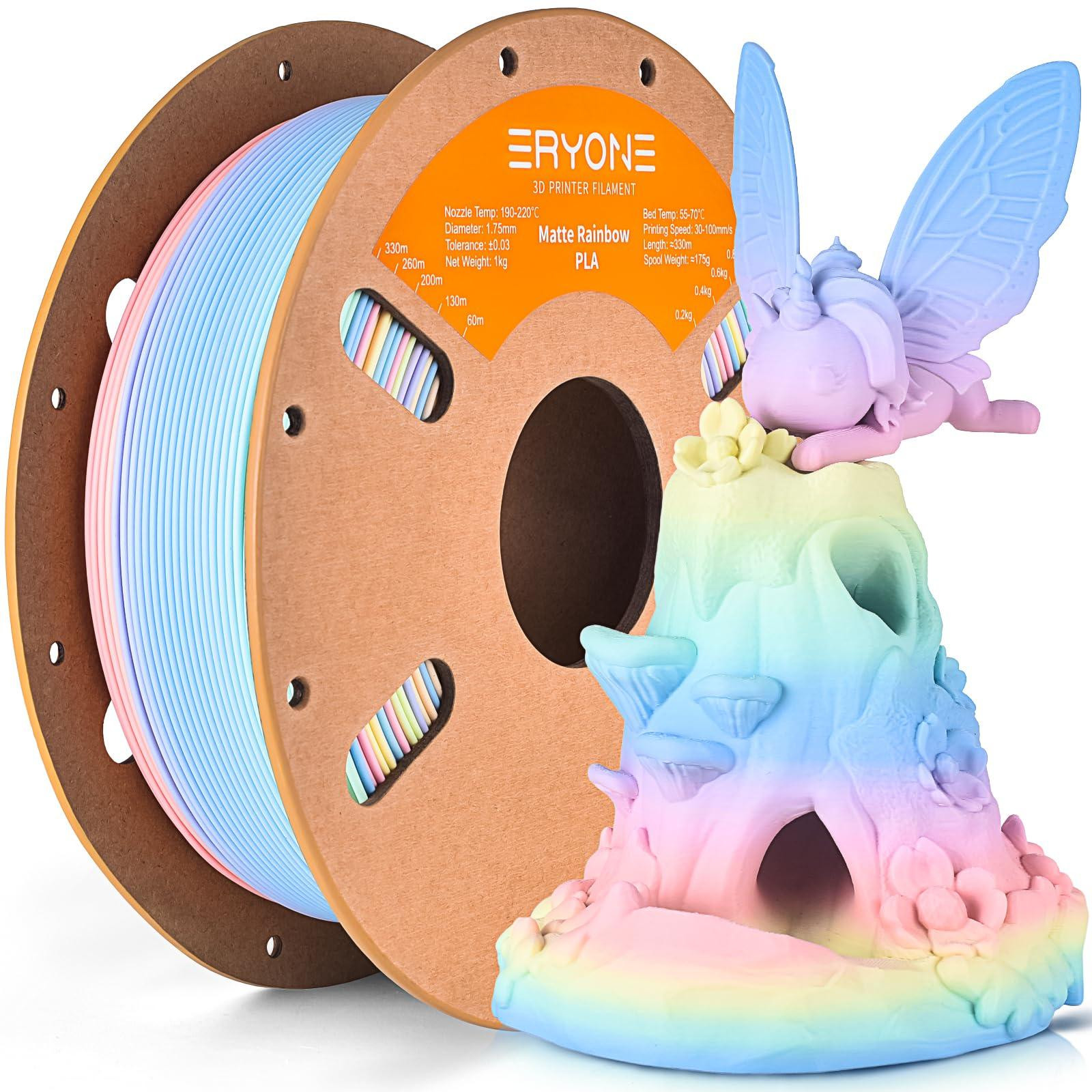 Selius Matte PLA Filament 1,75 mm Regenboog 1 kg