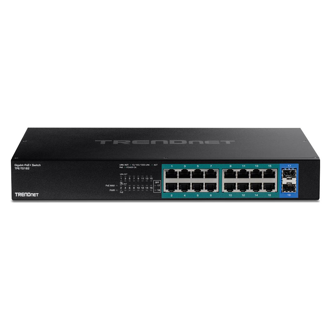 Trendnet TPE-TG182 18-Port Gigabit PoE+ Switch (18 Ports) (TPE-TG182)