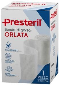 Corman Presteril Benda Di Garza Orlata 12/8 F.U. 5cm X 5m - 1 Pezzo