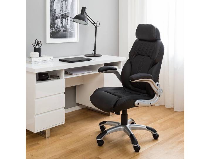 Fauteuil de bureau Baylor XXL 69 x 118 x 77cm Noir/Noir
