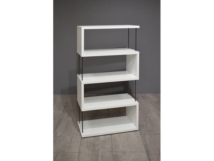 Regal STEVEN 66 x 126 cm weiß matt Lack